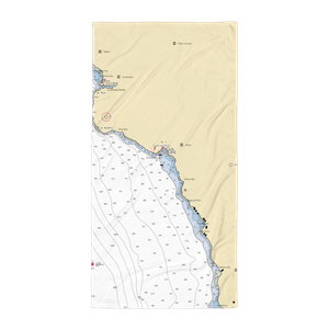 Kailua Bay Wharf (Holualoa, HI) NOAA Chart Towel