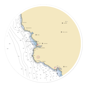 Gentry's Kona Marina (Kailua Kona, HI) NOAA Chart Sticker