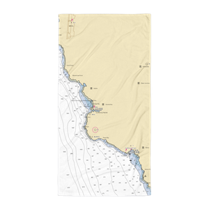 Honokohau Marina and Small Boat Harbor (Kailua Kona, HI) NOAA Chart Towel