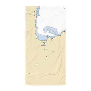 Wailoa Sampan Basin and Boat Harbor (Papaikou, HI) NOAA Chart Towel