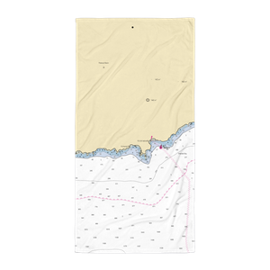 Manele Small Boat Harbor Marina (Lanai City, HI) NOAA Chart Towel