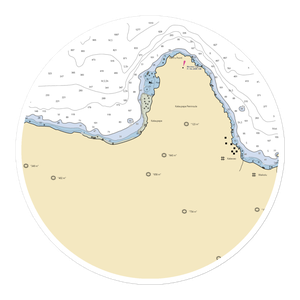 Kalaupapa Dock (Kualapuu, HI) NOAA Chart Sticker