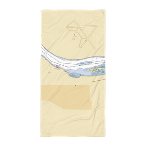 Port of The Dalles Marina (Dallesport, WA) NOAA Chart Towel