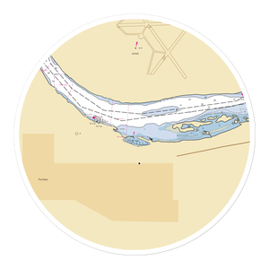 Port of The Dalles Marina (Dallesport, WA) NOAA Chart Sticker