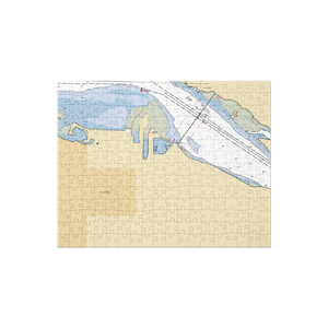 Port of Hood River Marina (Bingen, WA) NOAA Chart Jigsaw Puzzle