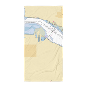 Port of Hood River Marina (Bingen, WA) NOAA Chart Towel