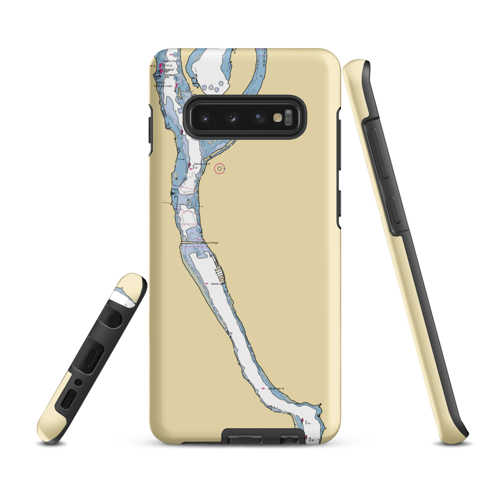 Waverly Yacht Club (Portland, OR) NOAA Chart Samsung Phone Case Samsung Galaxy S10 Plus model shown