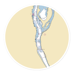 Willamette Moorage Park (Portland, OR) NOAA Chart Sticker