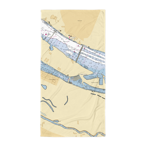 Jantzen Fuel Depot (Portland, OR) NOAA Chart Towel