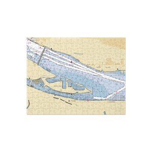 Salpare Bay Marina (Vancouver, WA) NOAA Chart Jigsaw Puzzle