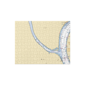 Larsons Moorage (Portland, OR) NOAA Chart Jigsaw Puzzle