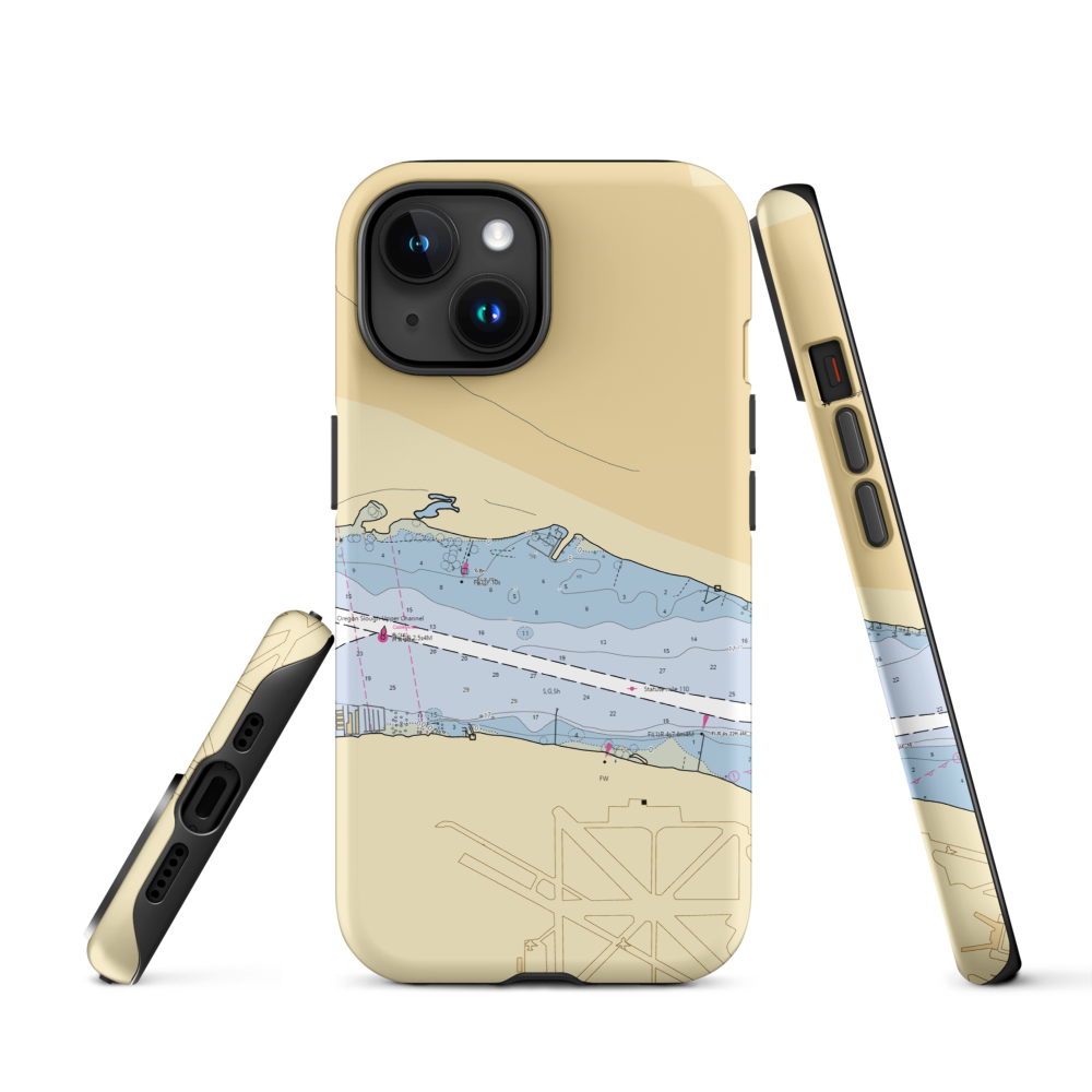 Tidewater Cove Marina (Portland, OR) NOAA Chart  Tough iPhone Case iPhone 15 model shown