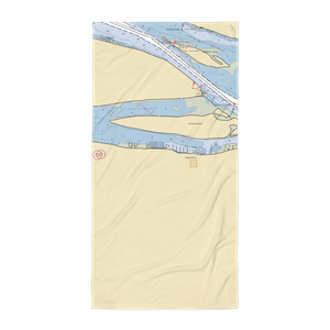 Ducks Moorage (Portland, OR) NOAA Chart Towel