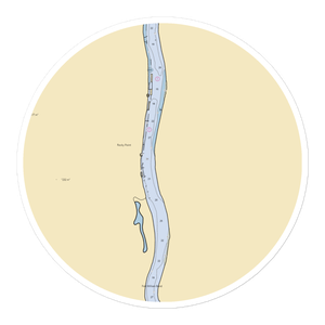 Happy Rock Moorage (Portland, OR) NOAA Chart Sticker