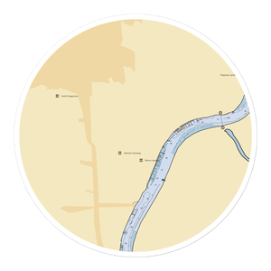 McCuddy's Landing on the Multnomah Channel (Portland, OR) NOAA Chart Sticker