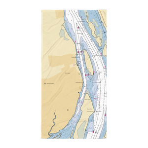 St. Helens Public Dock (Columbia City, OR) NOAA Chart Towel