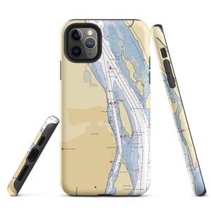 Sand Island Marine Park (Columbia City, OR) NOAA Chart  Tough iPhone Case