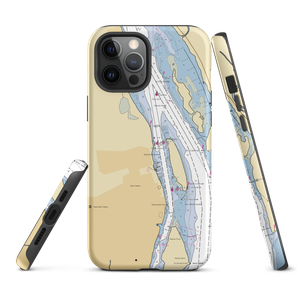 Sand Island Marine Park (Columbia City, OR) NOAA Chart  Tough iPhone Case