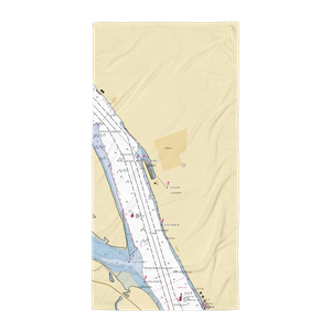 Port Of Kalama Marina (Carrolls, WA) NOAA Chart Towel