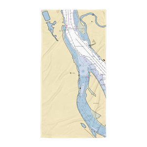 Scipio's Goble Landing (Carrolls, WA) NOAA Chart Towel