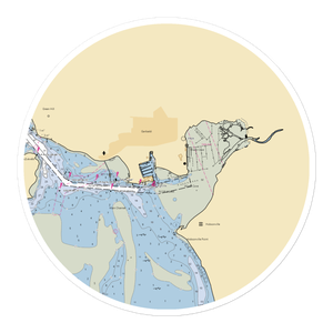 Port Of Garibaldi (Garibaldi, OR) NOAA Chart Sticker