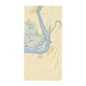 Wheeler Marina (Nehalem, OR) NOAA Chart Towel