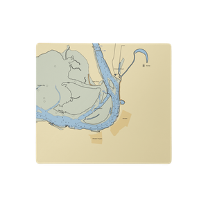 Wheeler Marina (Nehalem, OR) NOAA Chart  Gaming Mouse Pad