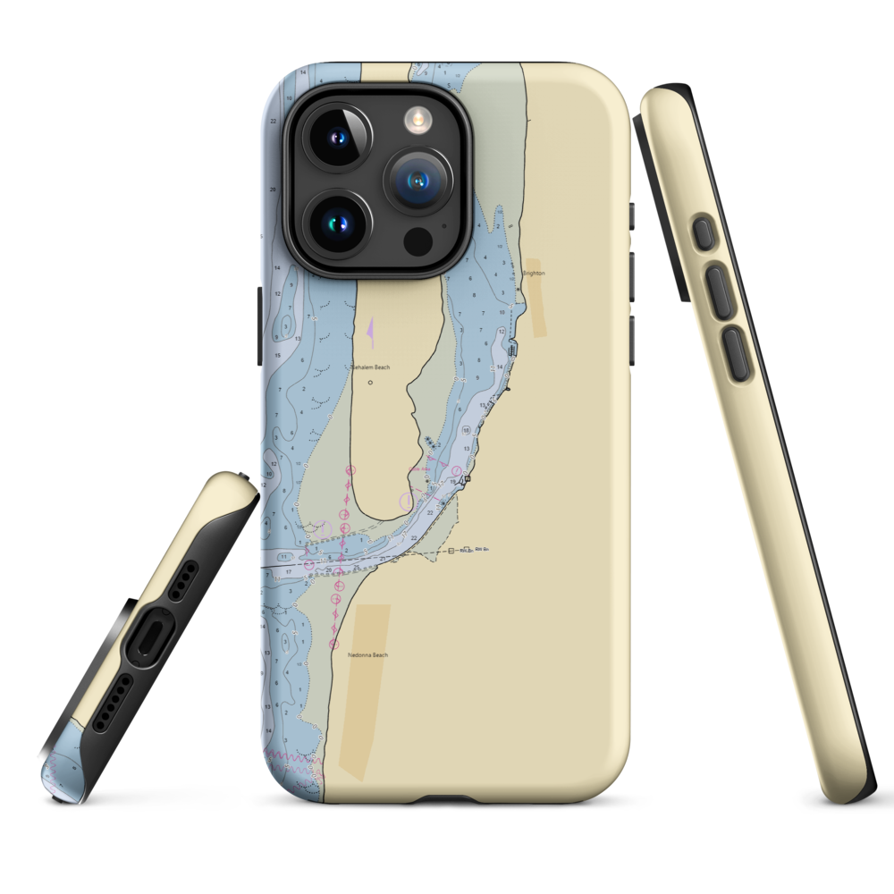 Jetty Fishery Marina (Rockaway Beach, OR) NOAA Chart  Tough iPhone Case iPhone 15 Pro Max model shown