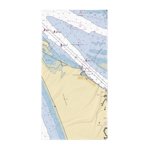 Hammond Marina (Hammond, OR) NOAA Chart Towel