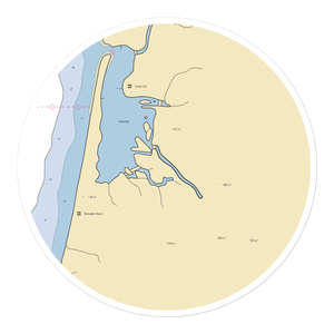 Siletz Moorage (Gleneden Beach, OR) NOAA Chart Sticker