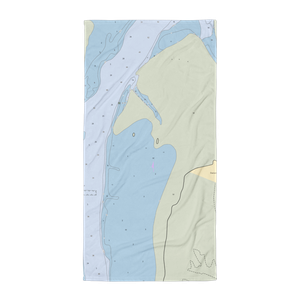 Port of Peninsula (Ocean Park, WA) NOAA Chart Towel