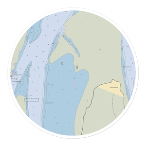 Port of Peninsula (Ocean Park, WA) NOAA Chart Sticker