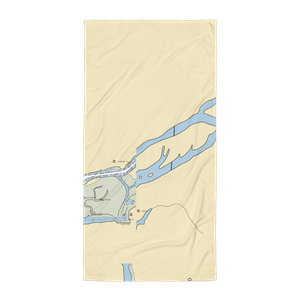 Siuslaw RV and Marina (Westlake, OR) NOAA Chart Towel