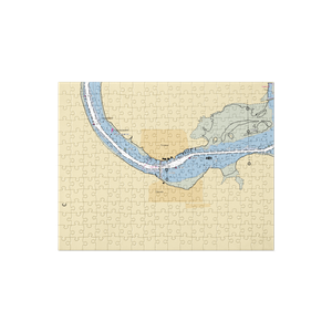 Port of Suislaw (Westlake, OR) NOAA Chart Jigsaw Puzzle