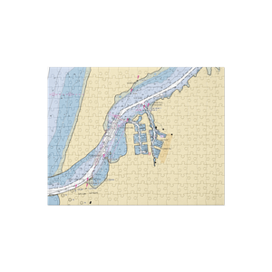 Salmon Harbor Marina (Gardiner, OR) NOAA Chart Jigsaw Puzzle