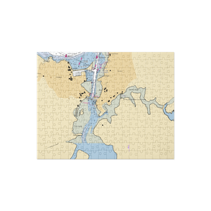 Charleston Shipyard (Allegany, OR) NOAA Chart Jigsaw Puzzle