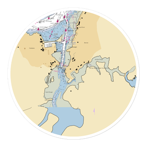 Charleston Shipyard (Allegany, OR) NOAA Chart Sticker