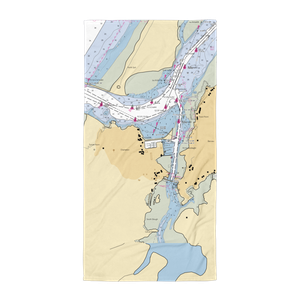 Charleston Marina Complex (Allegany, OR) NOAA Chart Towel