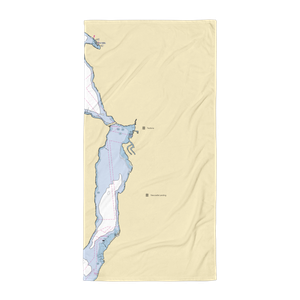 Seattle Boat (Mercer Island, WA) NOAA Chart Towel