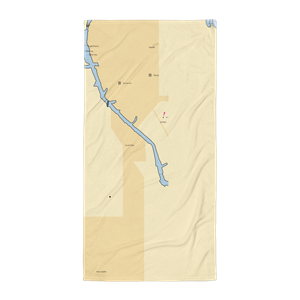 Duwamish Yacht Club (Seattle, WA) NOAA Chart Towel