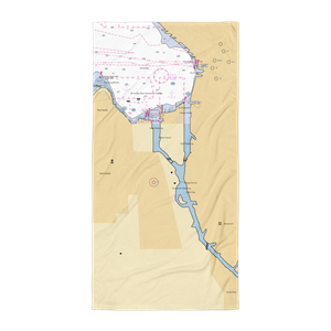 Jim Clark Marina (Mercer Island, WA) NOAA Chart Towel