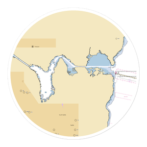 Seattle Yacht Club (Medina, WA) NOAA Chart Sticker