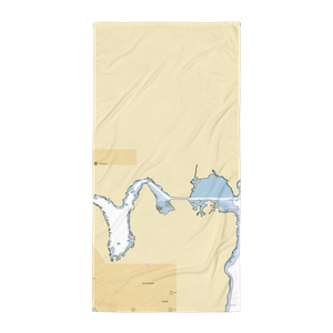 Agua Verde Cafe and Paddle Club (Medina, WA) NOAA Chart Towel