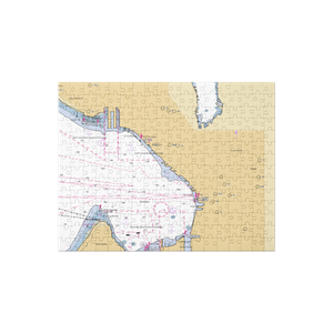 Bell Harbor Marina (Medina, WA) NOAA Chart Jigsaw Puzzle