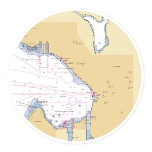 Bell Harbor Marina (Medina, WA) NOAA Chart Sticker