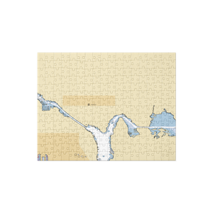 Tyee Yacht Club (Medina, WA) NOAA Chart Jigsaw Puzzle