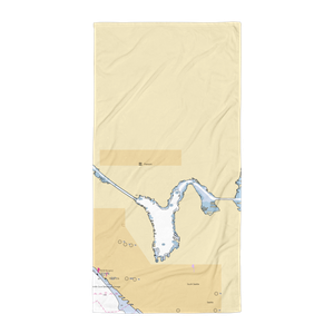 Tyee Yacht Club (Medina, WA) NOAA Chart Towel