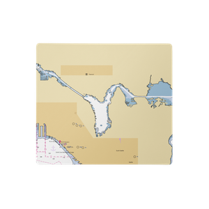 Boatworld Marina (Medina, WA) NOAA Chart  Gaming Mouse Pad