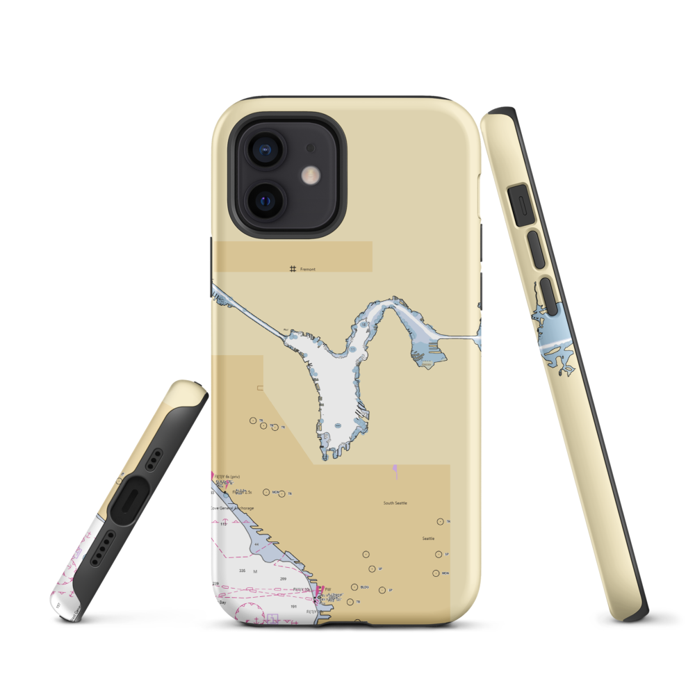 Alliance Yacht Sales (Medina, WA) NOAA Chart  Tough iPhone Case iPhone 12 model shown
