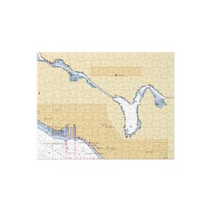 Lake Union Waterworks (Medina, WA) NOAA Chart Jigsaw Puzzle